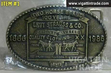 vintage levi belt buckles