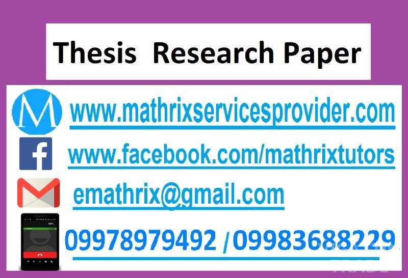 Research proposal for masters dissertation